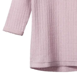 Nature Baby Merino Pointelle Long Sleeve Cloud Tee Lilac Clearance