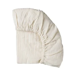 Nature Baby Muslin Fitted Sheet 2pk - 74 x 38cm Natural Crinkle Best