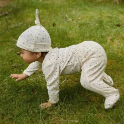 Nature Baby Pointelle Footed Romper New