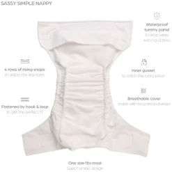 Nestling Simple Nappy Complete - Katherine Quinn Collection Fashion