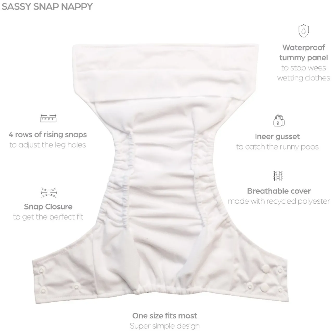 Nestling Snap Nappy Complete Hot