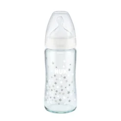 Nuk First Choice Glass Bottle Wide Neck White Clearance