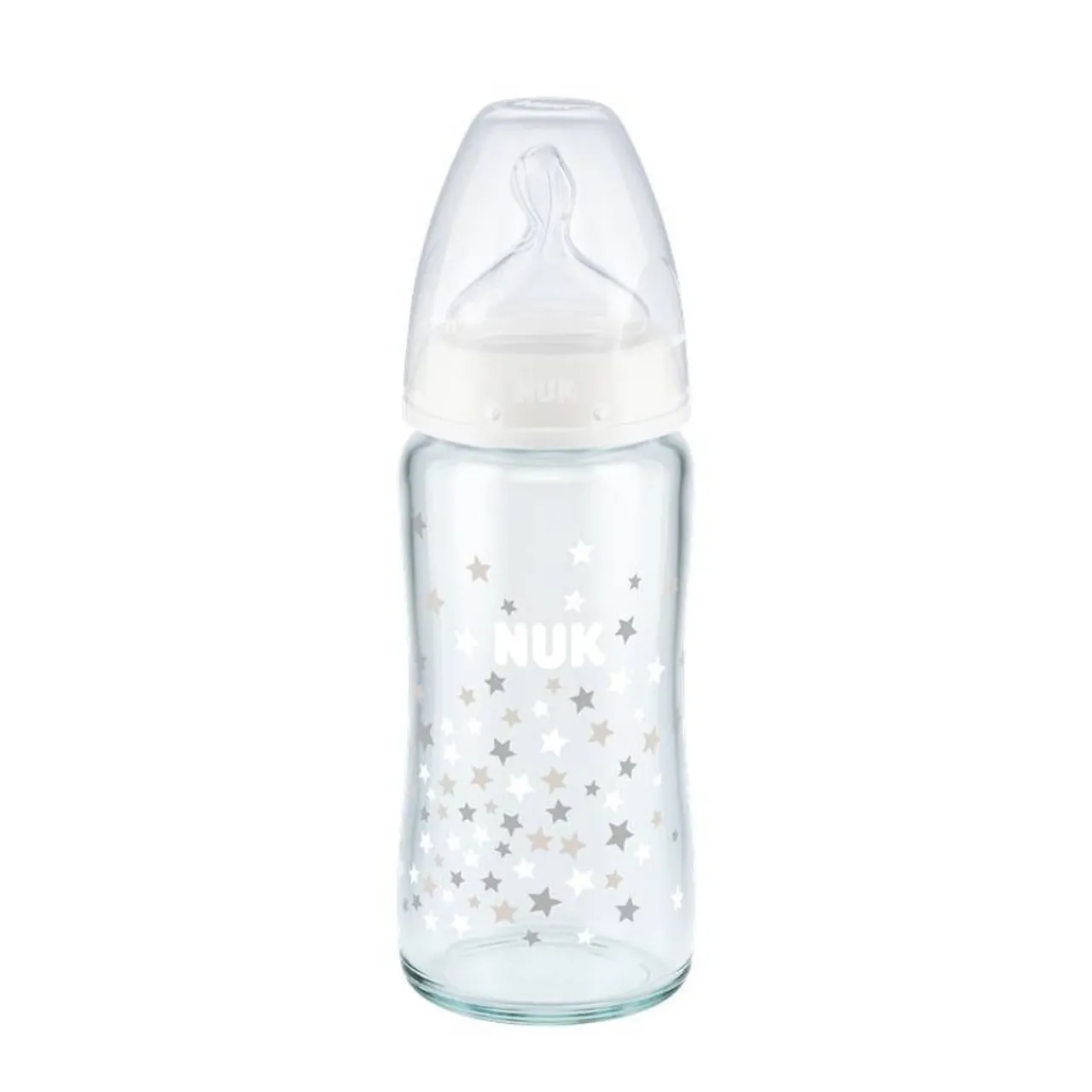 Nuk First Choice Glass Bottle Wide Neck White Clearance