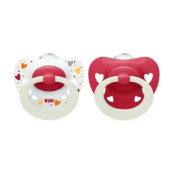 Nuk Signature Silicone Night Soother 2pk Discount