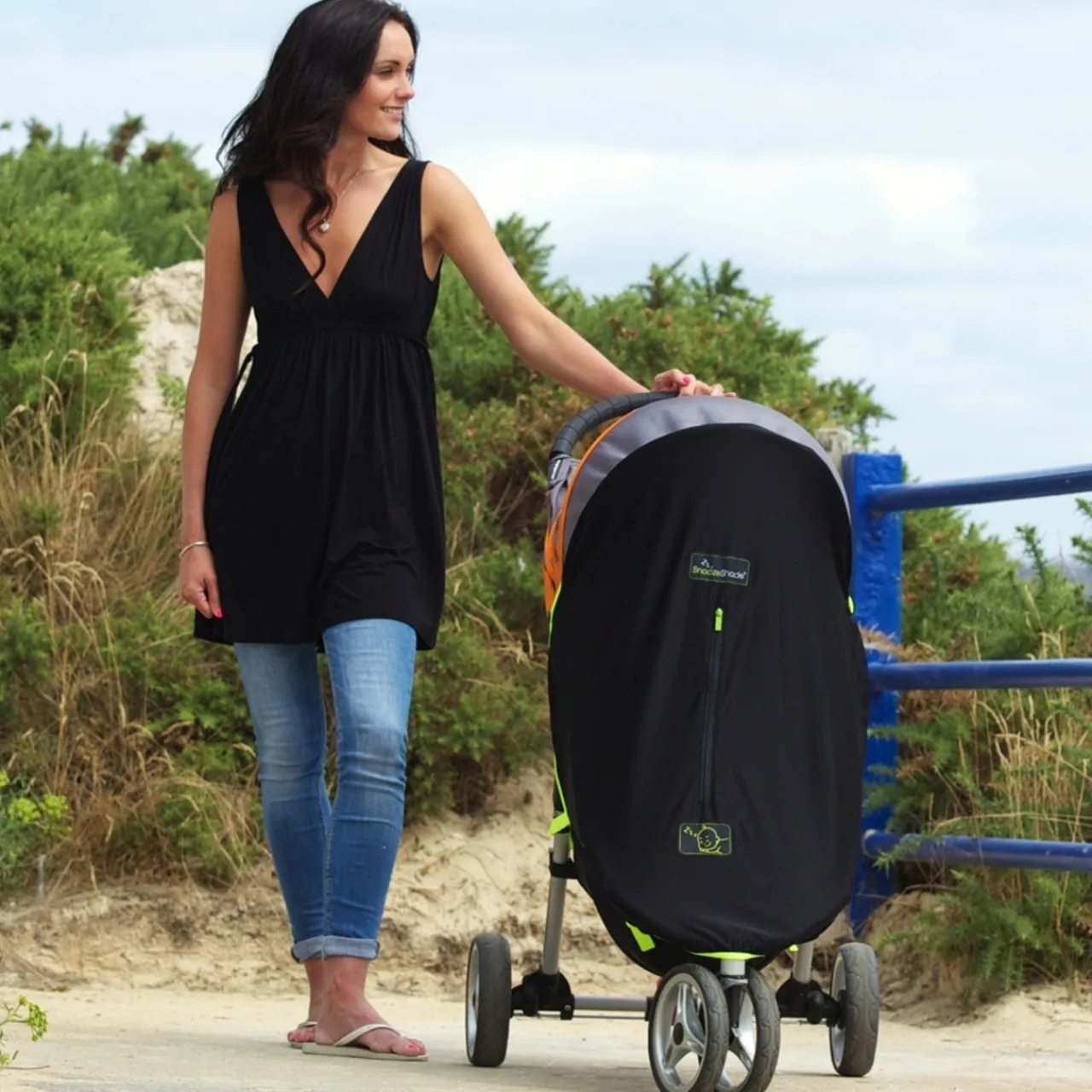 SnoozeShade Original Buggy Blackout Shade Cover - Steel Trim Best