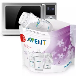 Phillips Avent Microwave Steriliser Bags 5 Pack New