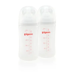 Pigeon Baby Pigeon SoftTouch Wide Neck Bottle PP Twin Pack Fashion