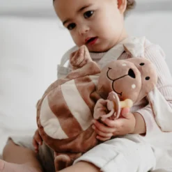 Sleepytot Puppy Sleepy Tot Comforter - Medium Brown Fashion