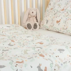 Purflo Cot Duvet Cover & Toddler Pillowcase Storybook Nutmeg Outlet
