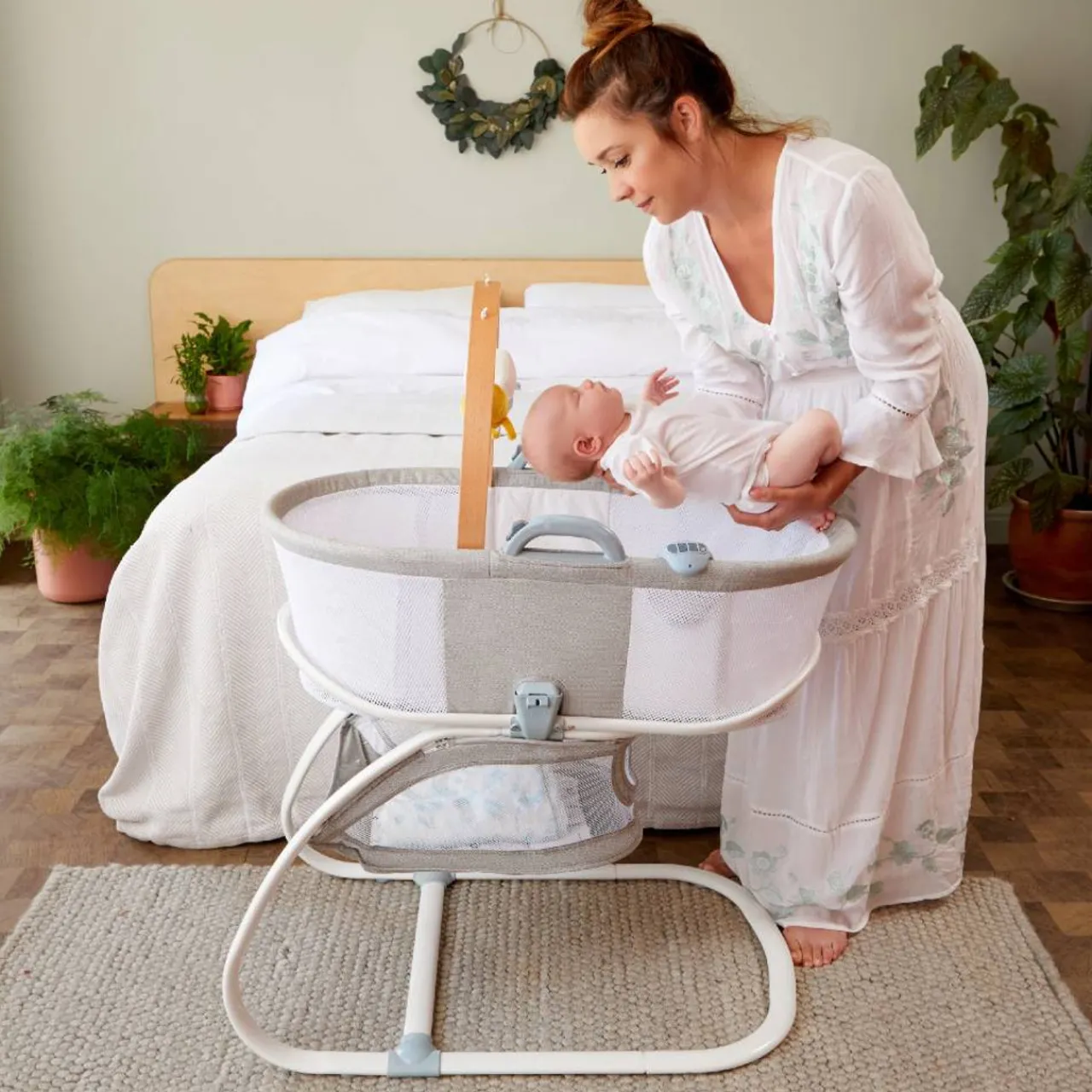 Purflo PurAir Breathable Bassinet - Clearance Pebble Discount