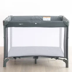 The Sleep Store Quest Portacot with Bassinet - Grey Hot