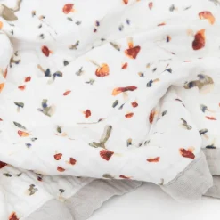 Little Unicorn Quilted Cotton Muslin Baby Blanket Hot