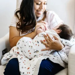 Little Unicorn Quilted Cotton Muslin Baby Blanket Hot