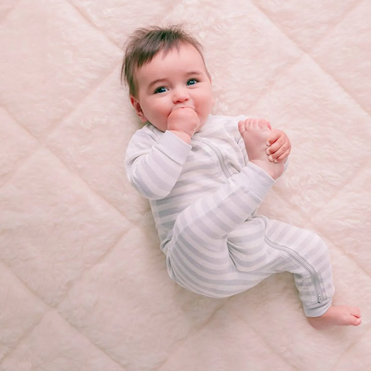 The Sleep Store Reversible Quilted Wool Underlay - Cot Size Fashion