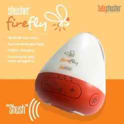 Baby Shusher Shusher Firefly by - Rechargeable Baby Sleep Soother / Portable Sound Machine Sale
