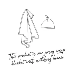 Snuggle Hunny Baby Jersey Wrap & Beanie Set Hot