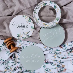 Snuggle Hunny Reversible Milestone Cards Online