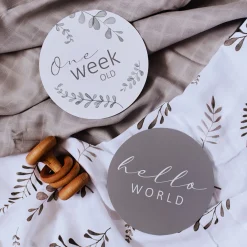 Snuggle Hunny Reversible Milestone Cards Online