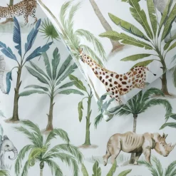 Squiggles Cotton Duvet Cover Set - Jungle Oasis Sale