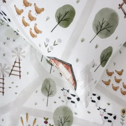Squiggles Cotton Duvet Cover Set - On the Farm Outlet