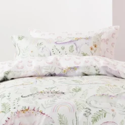 Squiggles Cotton Duvet Cover Set - Dino Garden Discount