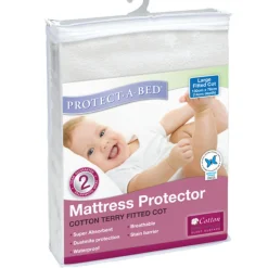 Protectabed Terry Fitted Mattress Protector Fashion