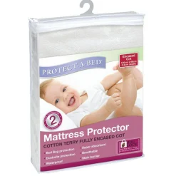 Protectabed Terry Fully Encased Cot Mattress Protector Outlet