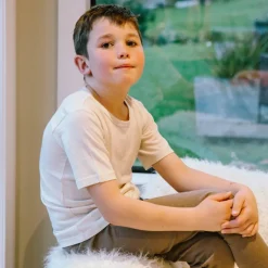 The Sleep Store All Seasons Merino/Tencel Kids Short Sleeve Top Fashion