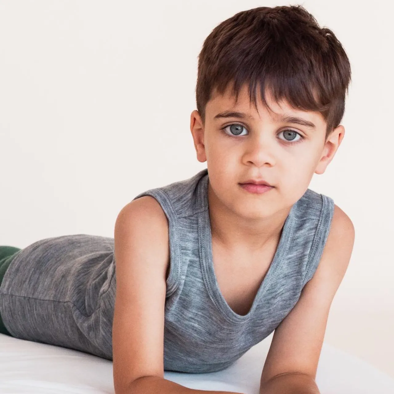 The Sleep Store Deluxe Merino Rib Kids Singlet Sale