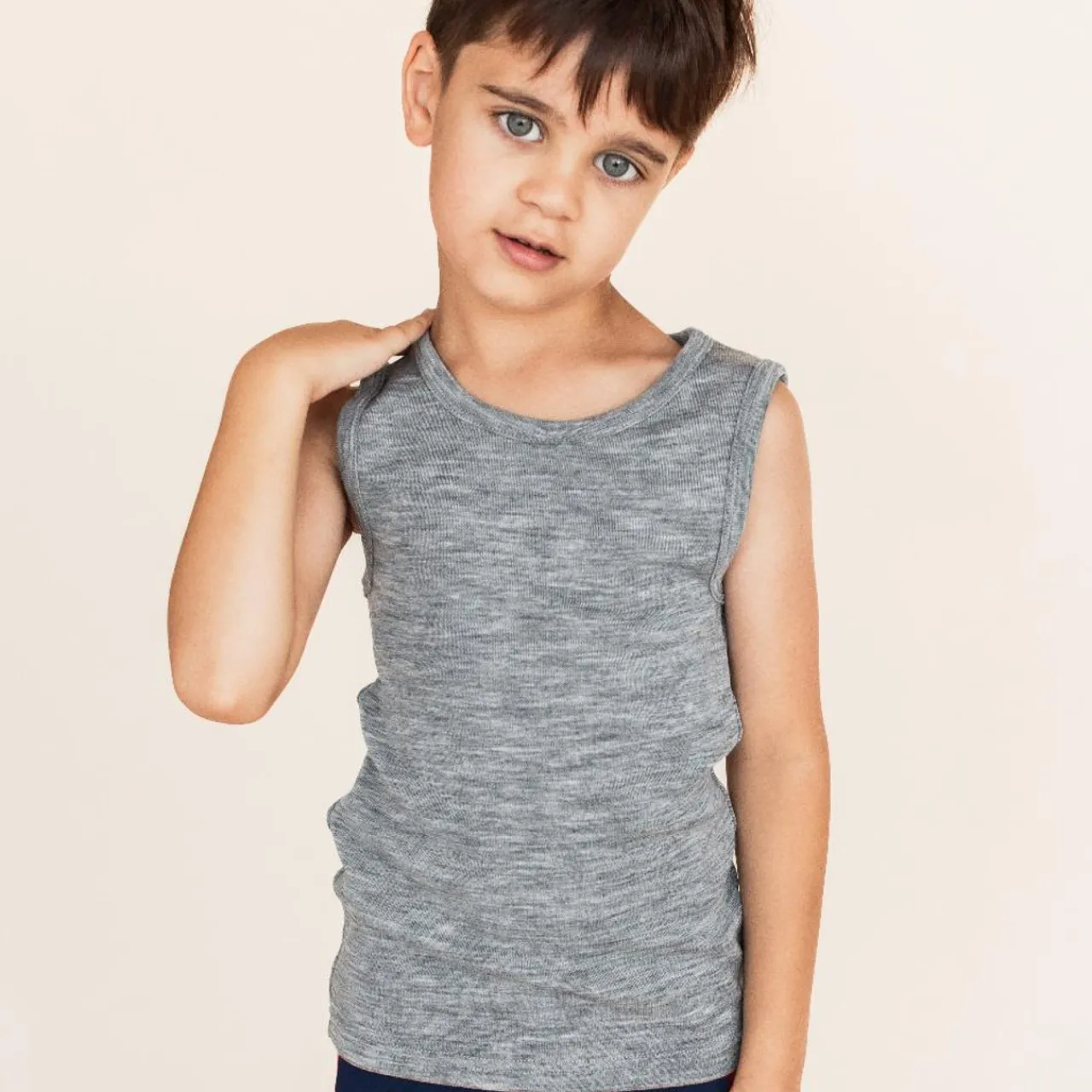 The Sleep Store Deluxe Merino Rib Kids Singlet Sale
