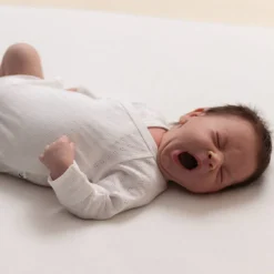 The Sleep Store Organic Cotton Pointelle Kimono Long Sleeve Bodysuit Cream Discount