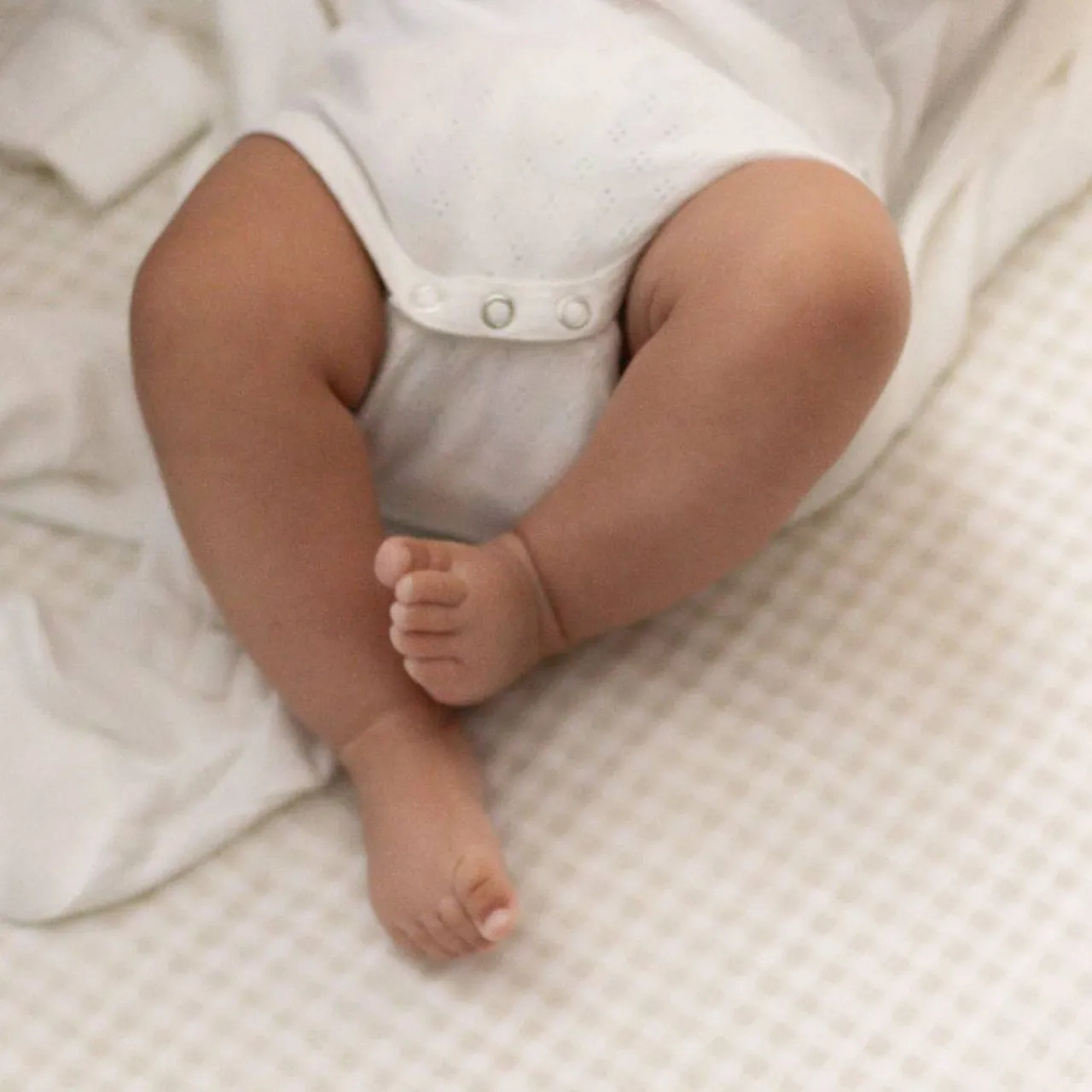 The Sleep Store Organic Cotton Pointelle Singletsuit Cream Discount