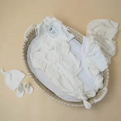The Sleep Store Organic Cotton Pointelle Newborn Gift Pack Cream Discount