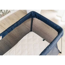The Sleep Store Quilted Wool Topper - Drift Travel Cot Hot
