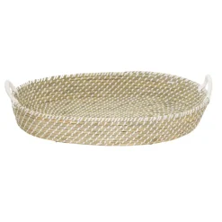 The Sleep Store Seagrass Change Basket White New
