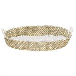 The Sleep Store Seagrass Change Basket White New