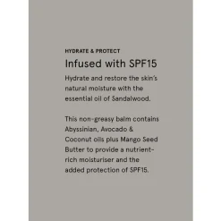 The Aromatherapy Company Therapy Man Face Balm SPF15 - Sea Salt & Sandalwood - Clearance Fashion