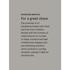 The Aromatherapy Company Therapy Man Shaving Cream - Sea Salt & Sandalwood - Clearance Sale