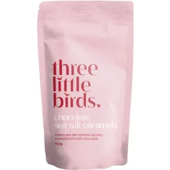 Three Little Birds - Chocolate Sea Salt Caramels 150g Hot