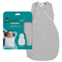 Tommee Tippee Grobag 1.0 tog Swaddlebag - Clearance Grey Marl Hot