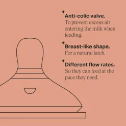 Tommee Tippee Natural Start Teats 2pk Hot