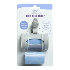 Ubbi On the Go Bag Dispenser Grey Fashion