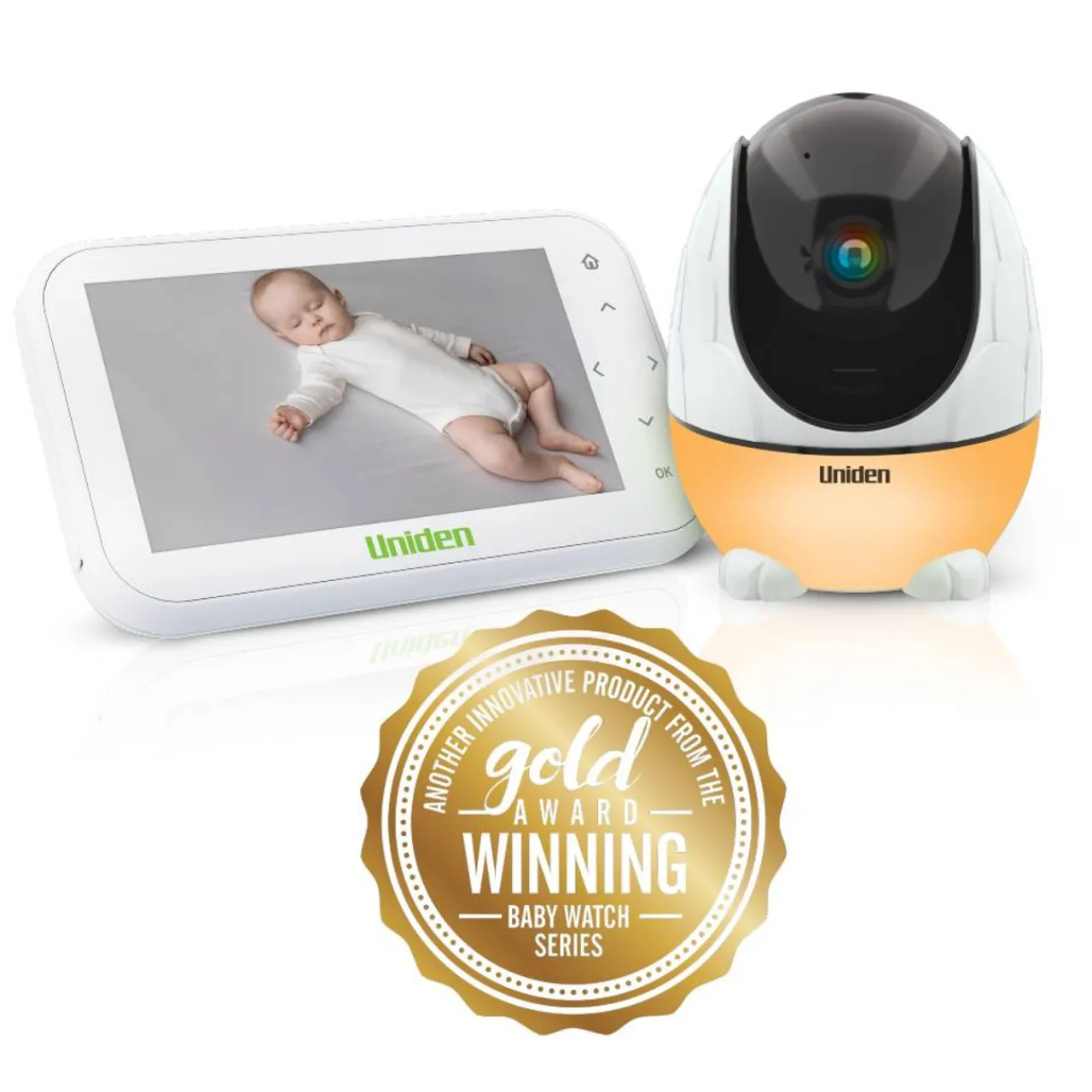 Uniden BW3531 4.3" Wireless Smart Baby Video Monitor with Pan & Tilt Camera Hot