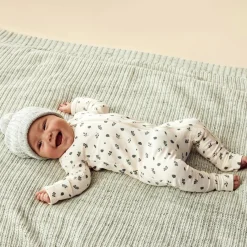 Wilson + Frenchy Wilson & Frenchy Organic Cotton Zipsuit with Feet - Current Season Fashion