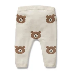 Wilson + Frenchy Wilson & Frenchy Organic Knitted Jacquard Legging Beary Cute Discount