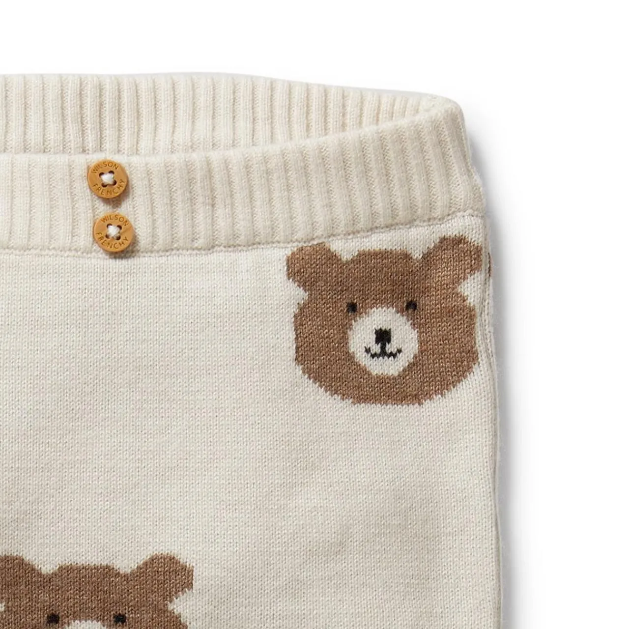 Wilson + Frenchy Wilson & Frenchy Organic Knitted Jacquard Legging Beary Cute Discount