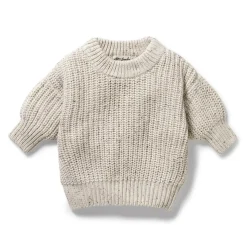 Wilson + Frenchy Wilson & Frenchy Organic Knitted Jumper Cookie and Cream Hot