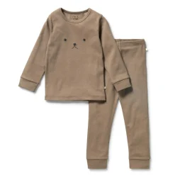 Wilson + Frenchy Wilson & Frenchy Organic Rib Long Sleeve Pyjamas Hot