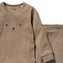 Wilson + Frenchy Wilson & Frenchy Organic Rib Long Sleeve Pyjamas Hot