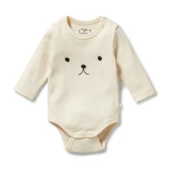 Wilson + Frenchy Wilson & Frenchy Organic Rib Long Sleeved Bodysuit Discount